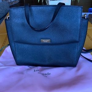 Kate Spade black leather handbag